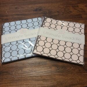 Ultimate Swaddle Pink and Blue Baby Blankets NIP